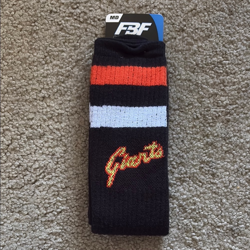 MLB Black and Orange Athletic Socks